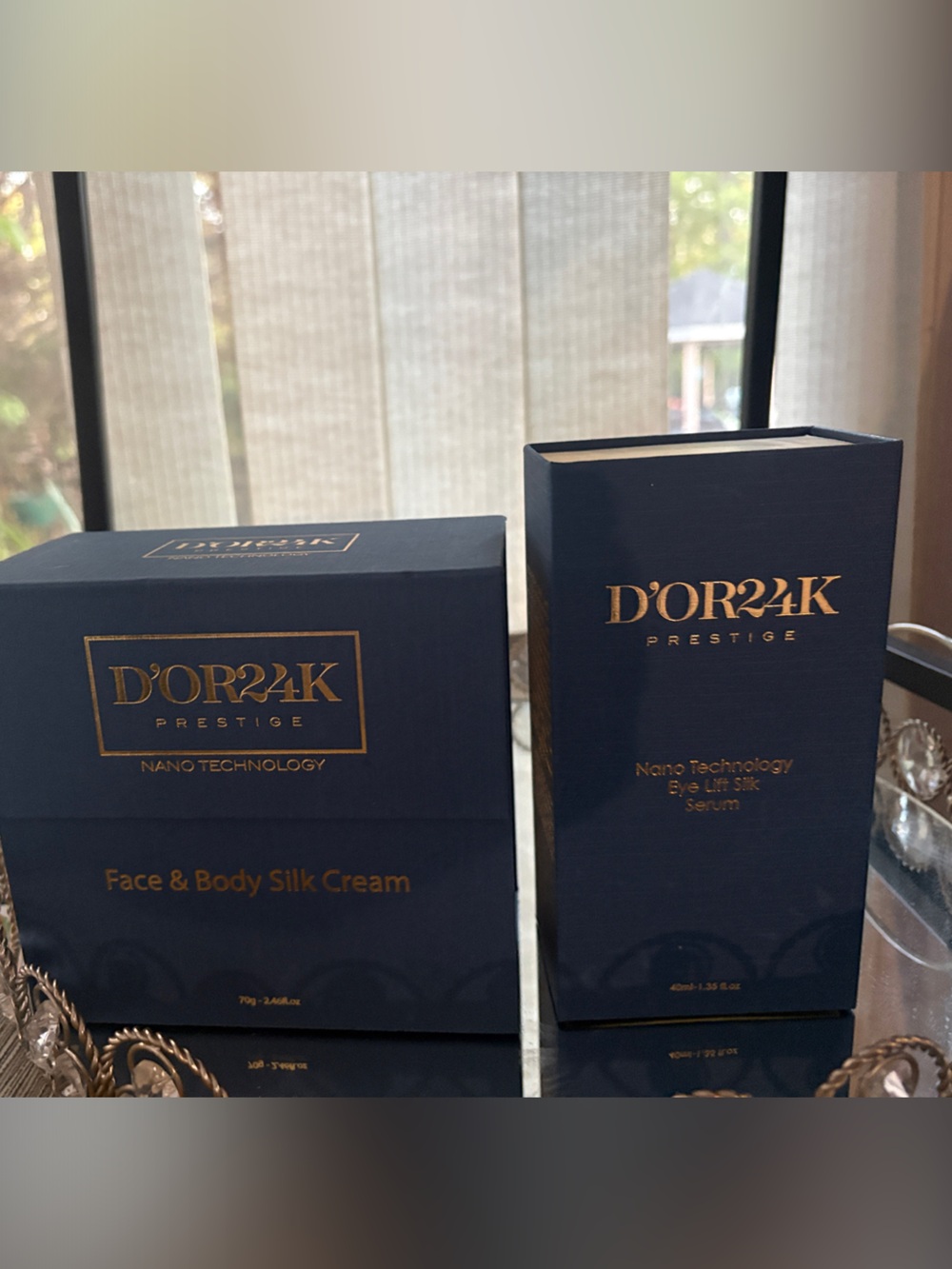 D’OR24K Prestige Nano Technology Face & Body Silk Cream & Eye Lift Silk Serum